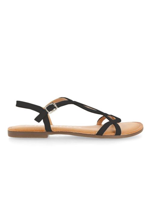 SANDALO LAMIN NERO GIOSEPPO | LAMINPBLK