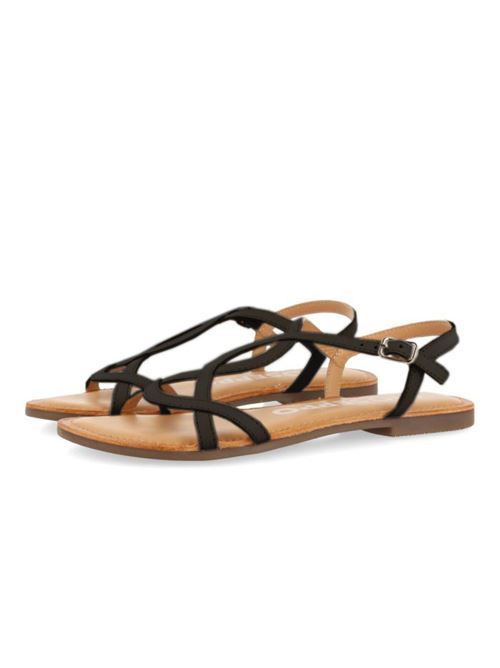 SANDALO LAMIN NERO GIOSEPPO | LAMINPBLK