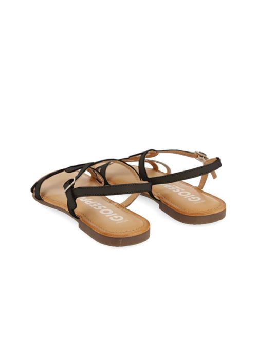 SANDALO LAMIN NERO GIOSEPPO | LAMINPBLK