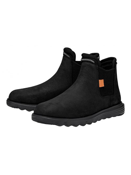 BRANSON CRAFT LEATHER NERO HEYDUDE | 40187NBLK