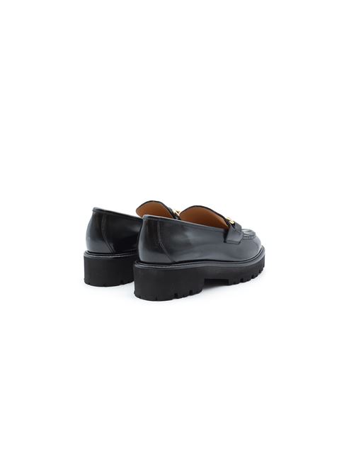 MOCASSINO MORSETTO ORO ZANFRINI | 5044PSBLK