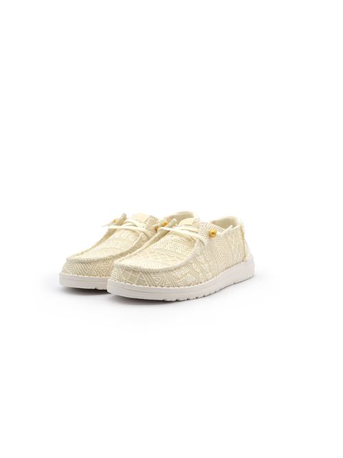 WENDY CROCHET LACE WHITE/GOLD HEYDUDE | 43112PWHT/GOLD