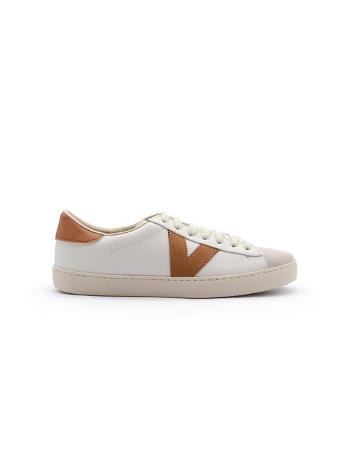 TENNIS BIANCA-CUOIO VICTORIA | 1126142P/CWHT/CUOIO