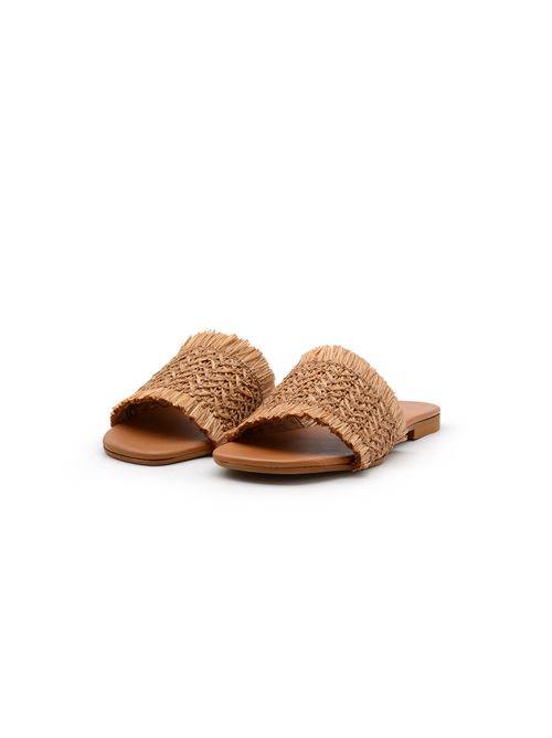 CIABATTA RAFIA NATURALE ZANFRINI | 12.10RCUOIO