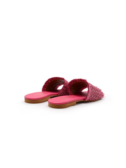 CIABATTA RAFIA MAGENTA ZANFRINI | 12.10RFUXIA