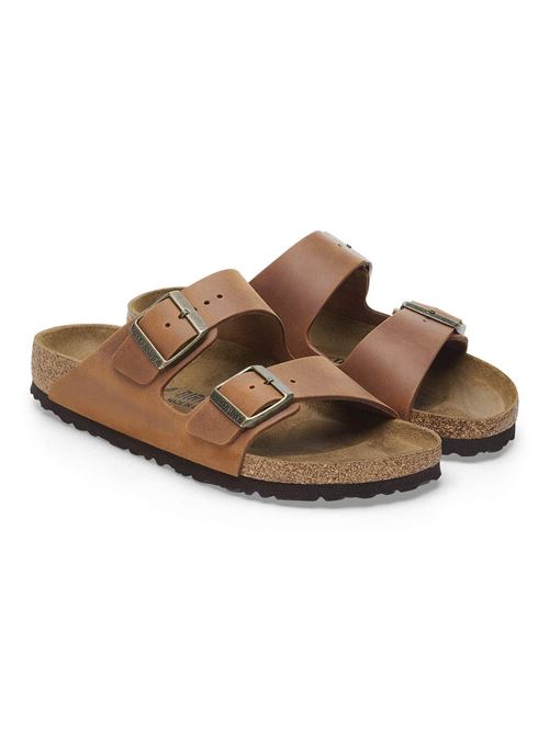 ARIZONA 2 FASCE PELLE OLEATA COGNAC BIRKENSTOCK | 1028401ICOGNAC