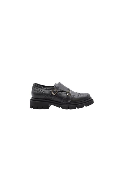 2 FIBBIE F.GOMMA PELLE NERO ZANFRINI | 2045.10PBLK