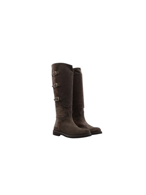 STIVALE FIBBIE TAUPE ZANFRINI | 3501CBRWN